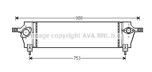 AVA QUALITY COOLING Интеркулер DN4333